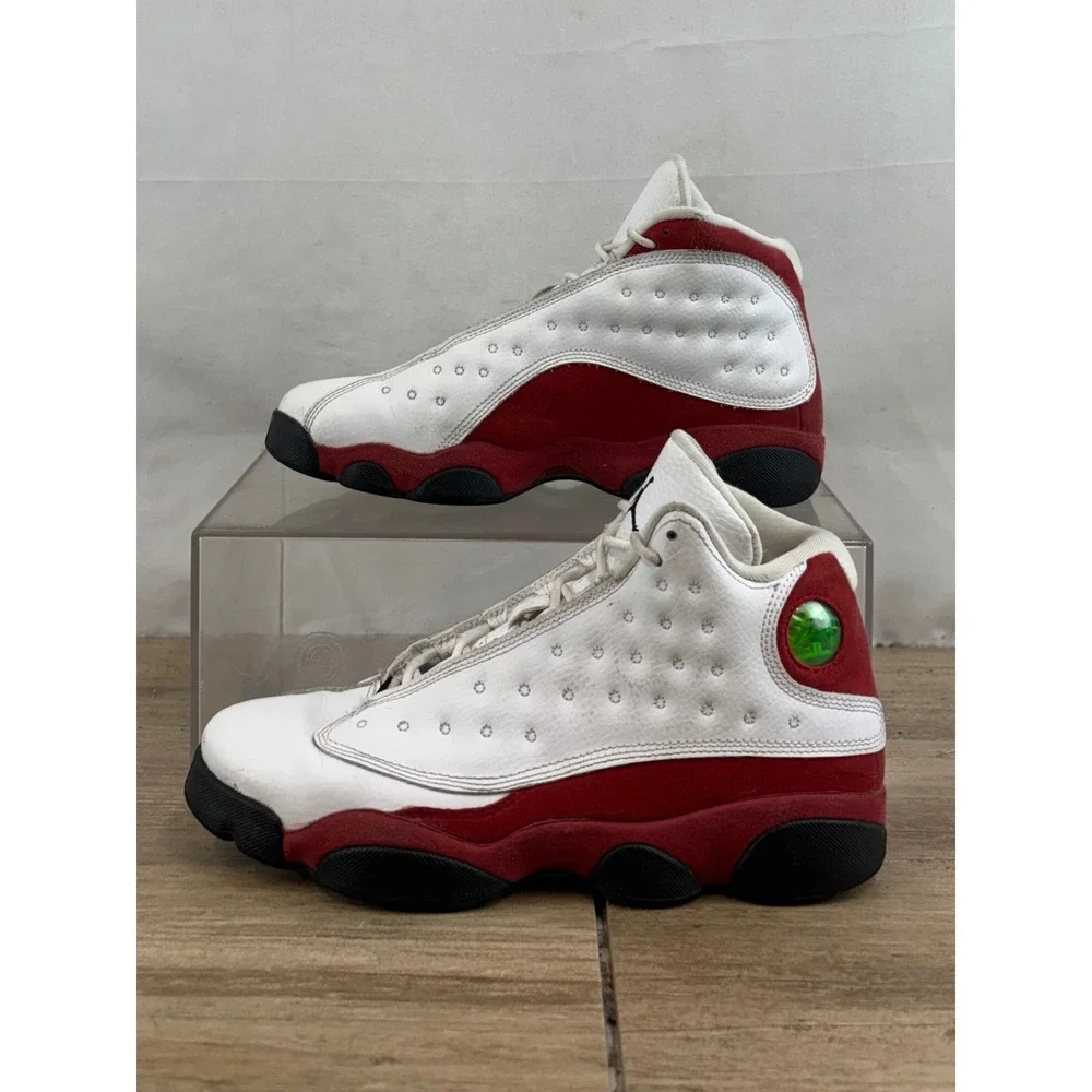 Air Jordan 13 XIII Retro White Red‎ Kids Youth Basketball Shoes Size 7Y